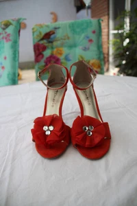 Sommerschuh Tamaris 38 rot high heels - Bild 1 von 5