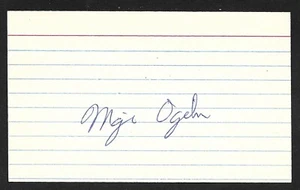 Major Ogilvie ( 1977-1980 ) U of Alabama RB signed Autogramm Auto 3x5 INDEX COA - Bild 1 von 1