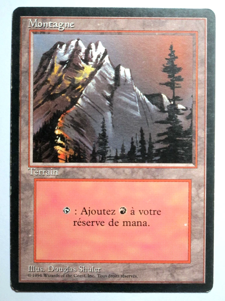 Montagne - Mountain Version 2 FBB/Foreign Black Bordered  Mtg Magic - Image 1 of 1