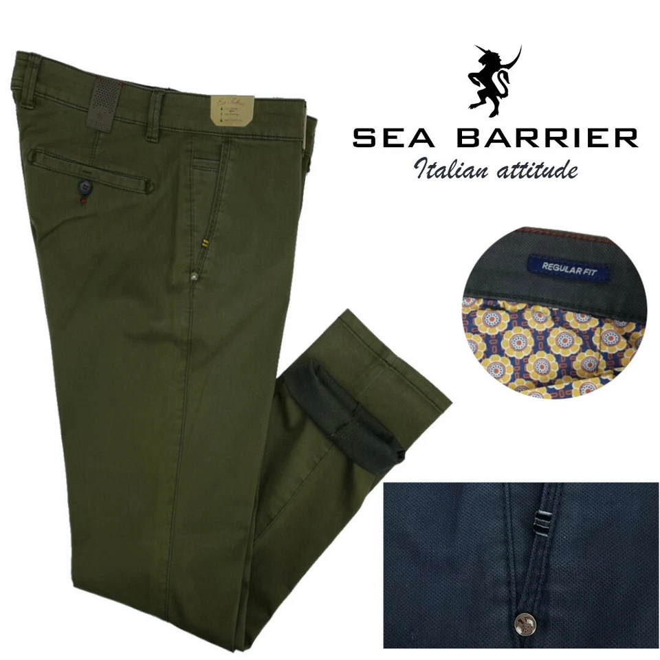 Pantaloni uomo eleganti slim fit elasticizzati tasca america 48 50 52 54 56 58 - Immagine 1 di 1