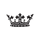 Royalty Crown Queen King - Decal Sticker - Multiple Colors & Sizes - ebn3071