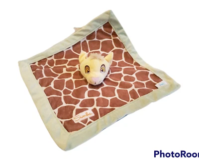 Disney Bebé Simba Lovey Manta de Seguridad Rey León Verde Marrón Jirafa Manchas Juguete Foto 1 de 4