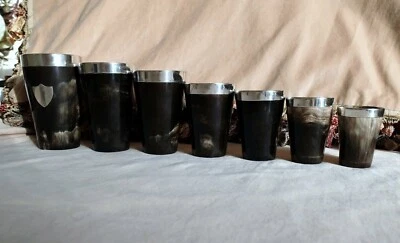 АНТИКВАРНЫЕ СЕРЕБРЯНЫЕ ДОРОЖНЫЕ МЕНЗУРКИ ДЛЯ ПИКНИКА викторианские чашки для стрельбы - Изображение 1 из 4