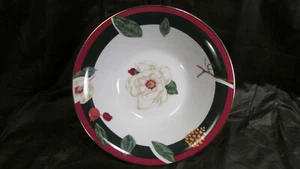 Tienshan Fine China Magnolie Runde Servier Gemüse Schüssel 9" Weihnachten Top - Bild 1 von 4