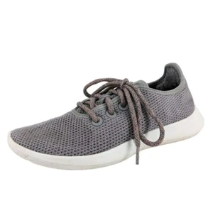 Tenis Allbirds TR Tree Runners 8 gris niebla blanco tejido elástico cómodos con cordones - Imagen 1 de 12