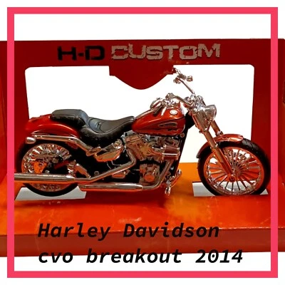 Modellino Harley Davidson GTO Breakout del 2014 in scala 1:12 modellismo statico - Immagine 1 di 4