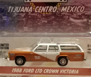 Greenlight 1988 Ford LTD Crown Victoria 1:64 Diecast Taxi Tijuana Centro México - Imagen 1 de 5