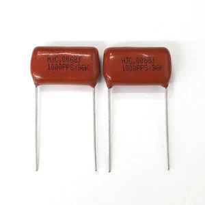 Lot of 2 0.0068uF 1000V Metallized Polypropylene Film Capacitors 6800pF - Picture 1 of 1