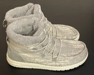 Hey Dude Lea graue gefütterte Stiefeletten mit Fell 121811717 Damengröße 8 " - Bild 1 von 8