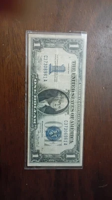 1934 $1 Silver Certificate Funny Back Note — Circulated - Image 1 of 2