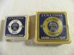 L'OCCITANE 3.5 oz Verbena Shea Butter / 1.7 oz Milk Shea Butter Bar Soaps - Picture 1 of 5