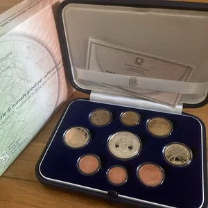 NL* ITALIA Divisionale 2006 9 Valori con 5 EURO ARGENTO ANNIV. REP. PROOF set - Foto 1 di 4