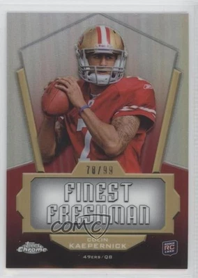 2011 Topps Chrome Finest Freshman Refractor /99 Colin Kaepernick #CK Rookie RC - Image 1 of 2