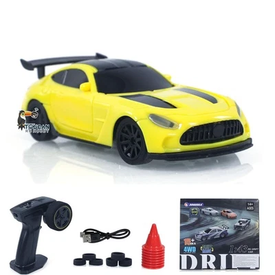 4310G RC Drift Car 4x4 Model Assembled Gyroscope LED Light Racing Mini Car Gift - Image 1 of 4