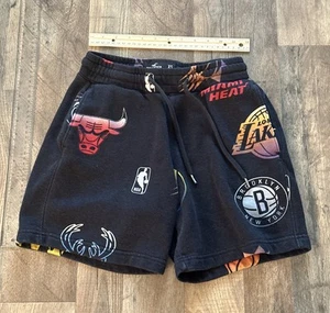 Hollister Men's NBA Logo Sweat Shorts, Lakers, Heat, Nets, Elastic Drawstring XS - Picture 1 of 7