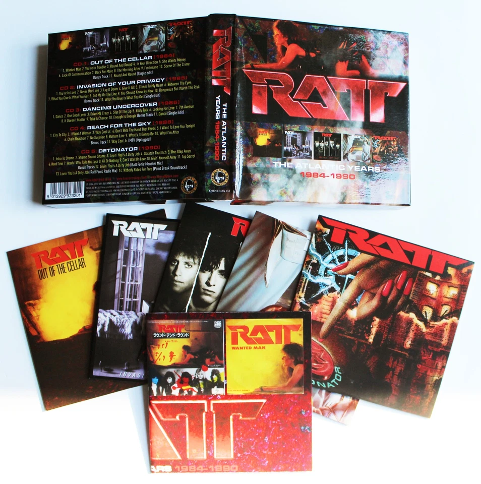 RATT The Atlantic Years 1984-1990 5-Disc CD Boxset 2020 HNE UK Import HAIR METAL Foto 1 de 1