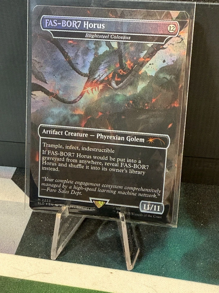 MTG Secret Lair FAS-BOR7 Horus Mythic M2223 Borderless Foil - Image 1 of 1