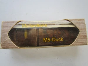 Vintage MALLARDTONE 4 7/8" wooden DUCK CALL with yellow wedge in box w Paper NOS - Picture 1 of 12