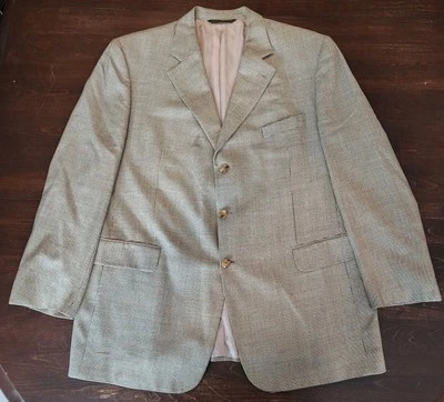 Jack Victor 100% Wool Houndstooth Blazer Sport Coat Suit Jacket Men's Size 48R - Image 1 of 4