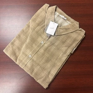 NWT J. JILL Corduroy Button Front Shirt Womens Size XL Driftwood Cotton - Picture 1 of 8
