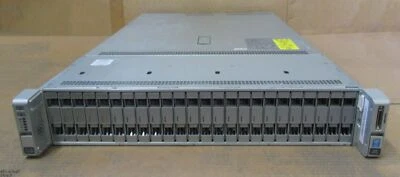 Cisco UCS C240 M4 2x E5-2640v4 10-Core CPU 128GB Ram  10 x 300GB 2U Rack Server - Image 1 of 3