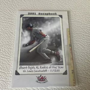 2002 Fleer Triple Crown - 2001 Scrapbook #246 Albert Pujols - Picture 1 of 2