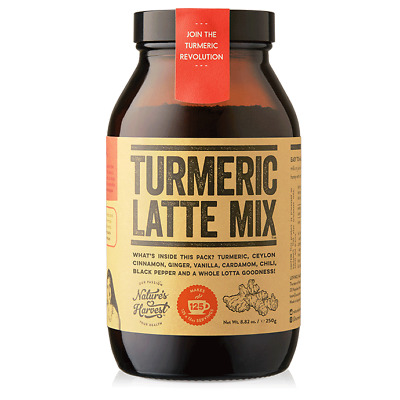 Nature's Harvest Turmeric Latte Mix Jar 250g • 44.42$