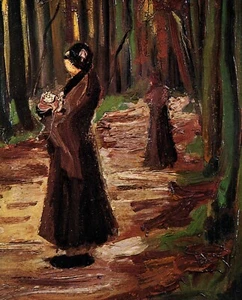 Impresión o lienzo - Dos mujeres en el bosque - Vincent van Gogh - 1882 - Imagen 1 de 1