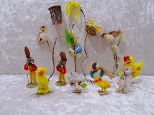 12 tlg Set Kunstblume Sebnitz DDR Design Oster- und Frühlingsdeko - Handmade - Imagen 1 de 5
