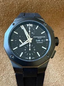Baume & Mercier Riviera 10625 Chronograph ADLC Steel Day Date $4650 Retail - Picture 1 of 18