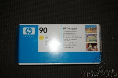 Nuevo cabezal de impresión y limpiador caja sellada genuino OEM HP 90 DesignJet amarillo C5057A Foto 1 de 4