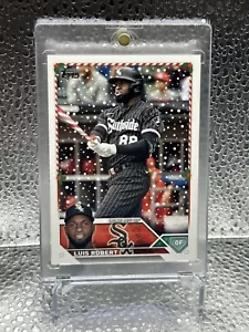 Murciélago CandyCane Luis Robert 2023 Topps Holiday 515 SP CandyCane Chicago Medias Blancas - Imagen 1 de 2