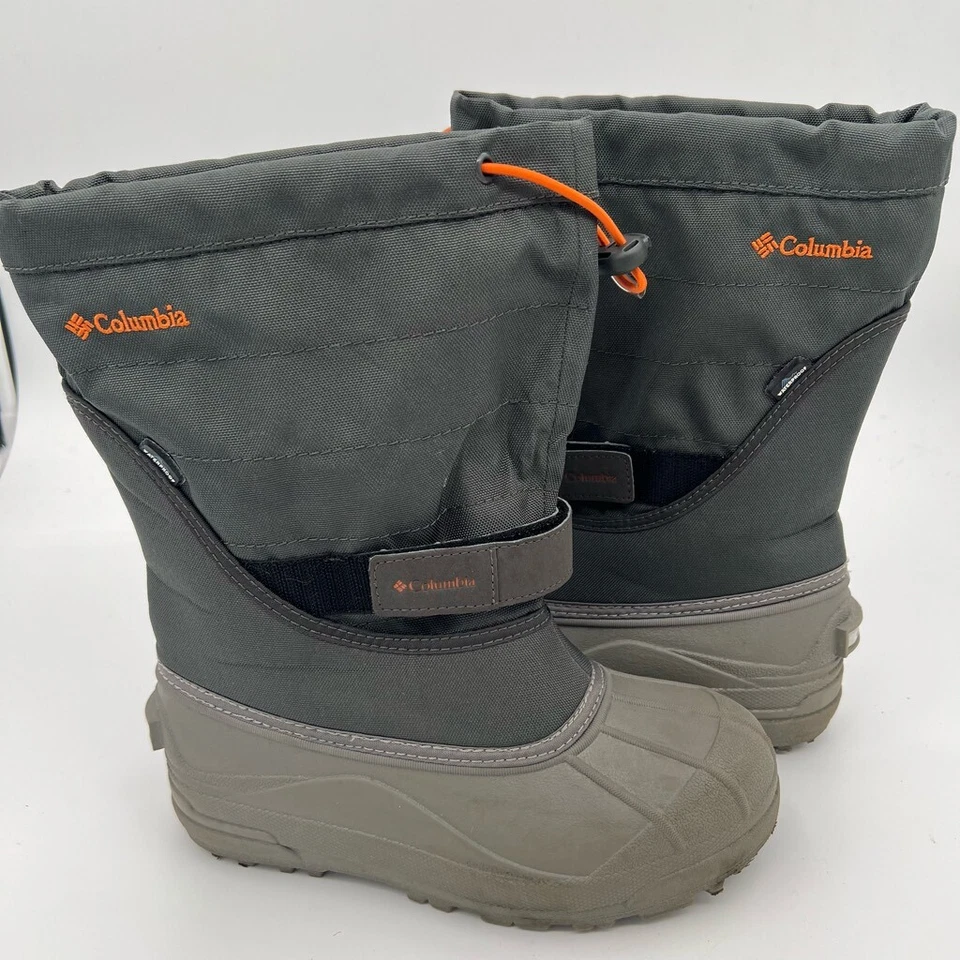 Columbia Womens 11" Gray Snow/Duck Boots w/Warm Lining & Drawstring Closure Sz 5 — 第 1/4 张图片