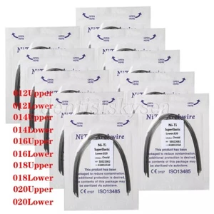 100pcs/10pack Dental Orthodontic Super Elastic Niti Arch Wire Round Ovoid Form - Picture 1 of 97