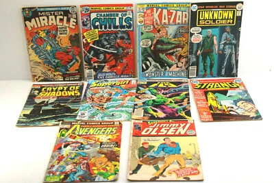 10 DC Comics 1970s Unknown Soldier Mister Miracle Jimmy Olsen Supergirl The Fly  - Image 1 of 4