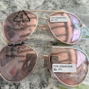 2 Pair Of Panama Jack Women's Aviator Sunglasses pj 87 Rose Gold NEW! - Picture 1 of 2