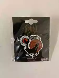 GOJIRA WHALE LOGO METAL BADGE OFFICIALLY LICENSED - Picture 1 of 6