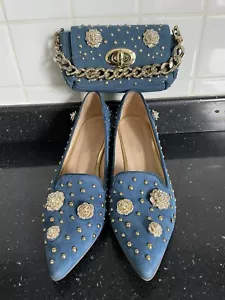 RUSSELL AND BROMLEY ROSEHIP SHOES AND MATCHING BAG SHOES SIZE 5 (38) VGC - Picture 1 of 19