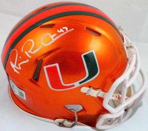 Michael Irvin signierter Miami Hurricanes Flash Speed Mini-Helm-Beckett mit Hologramm - Bild 1 von 5