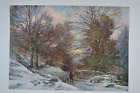 SNOW IN RYDAL FREDERIC YATES ANTIQUE COLOUR LITHOGRAPHIC PRINTS STUDIO 1908