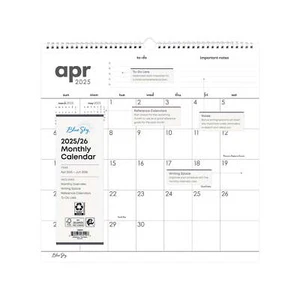Wall Calendar Medium (15" x 12") To-Do 15-Month (April 2025 - June 2026) - Picture 1 of 3