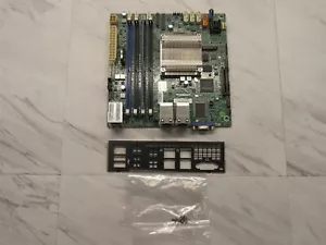 Supermicro A2SDI-4C-HLN4F, Intel Motherboard Atom C3558 16GB RAM with I/O Shield - Picture 1 of 5