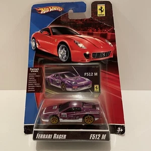 Hot Wheels Ferrari Racer F512 M Purple #512 New old stock Unopened - Picture 1 of 14