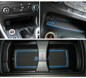 17x Rubber Non-slip Inner Gate Slot Pad Cup Mats For Ford Focus RS 2015-2018 - Picture 1 of 13