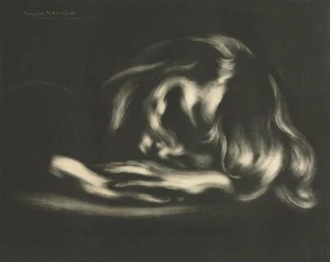 Eugene Carriere : "Sleep (Jean-Rene Carriere)" (1897) — Giclee Fine Art Print - Picture 1 of 7