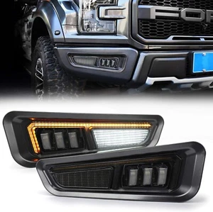 Ford Raptor GEN 2 Fog Lights with Sequential Amber Turn Signal DRL - Picture 1 of 7