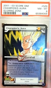 WORLD CHAMPION 2002 PSA 8 Champion's Aura Dragon Ball Z DBZ Uber Tarjeta UR Rara - Imagen 1 de 6