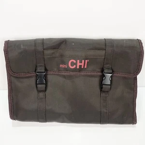 Mini Chi Foldable Hanging Travel Toiletry Cosmetics Bag Brown - Picture 1 of 21