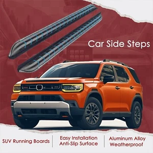 2PCs Side Steps Running Boards Fits for HONDA PASSPORT 2025 2026 Side Nerf Bars - Picture 1 of 6