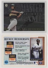1996 Topps Masters of the Game Rickey Henderson #MG6 HOF